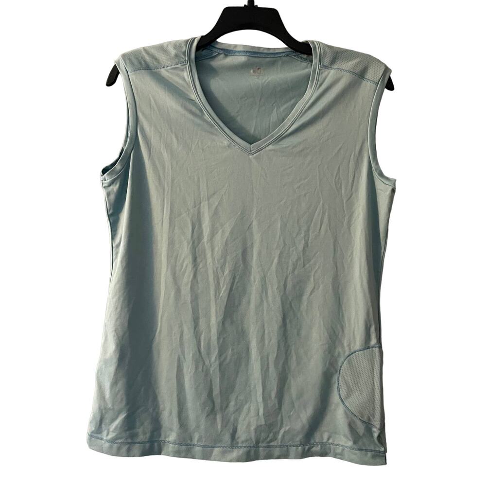 Alo Yoga Light Blue Cool Fit Athletic Tank Top w/ Pocket - Size XXL - Wide Strap